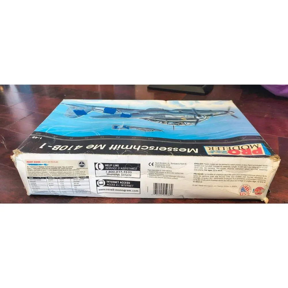 Pro Modeler Revell Messerschmitt Me 410B-1 1/48 Kit 5936 Sealed Sprues Worn Box